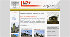 Desktop Screenshot of lenz-geruestbau.de